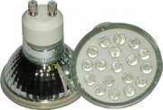 GU10 izz� 18 LED-del hideg feh�r