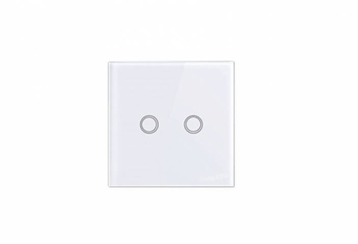 MasterLED Fehér üveg érintő villanykapcsoló (105) 