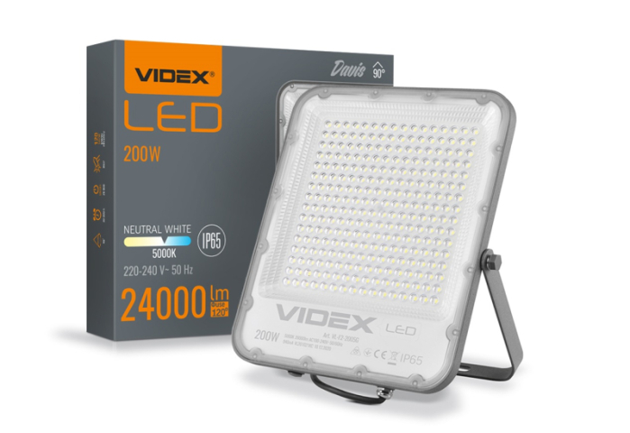 VIDEX F2 200 W-OS, 5000K,24 000LM, LED REFLEKTOR