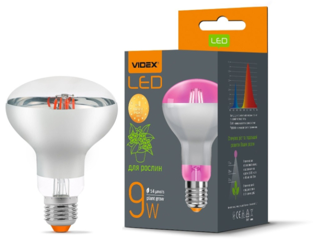 Videx 9W-os LED növénynevelő E27-es foglalattal