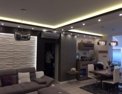 Újépítésű családi ház megvilágítása LED-es termékekkel