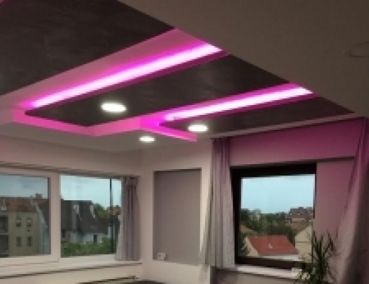 Penthouse lakás megvilágítása LED-ekkel Szegeden