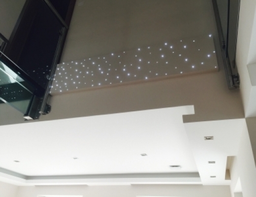 Fali LED csillagos égbolt sűrűsödő LED-ekkel