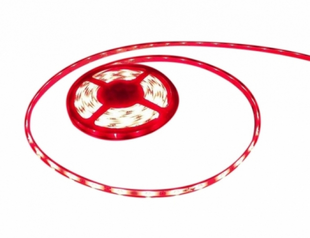 LEDmaster Prémium 30 LED/méteres 12 V-os vízálló piros LED szalag 5m/ tekercs 