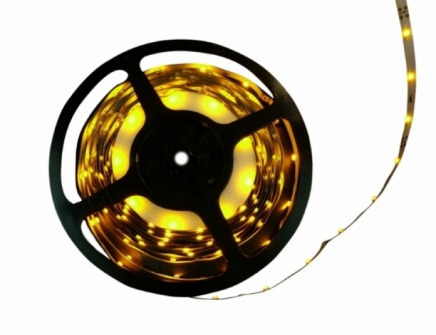 LEDmaster Prémium 30 LED/méteres 12 V-os beltéri sárga LED szalag 