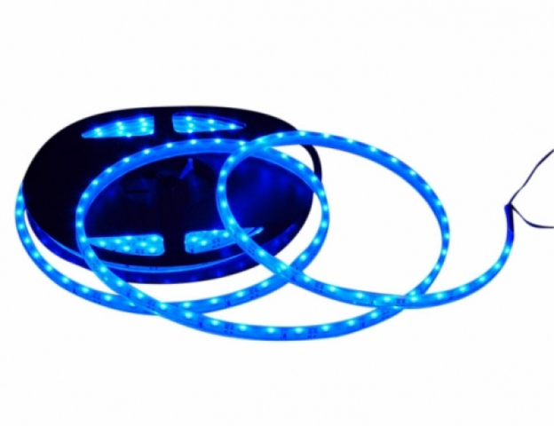 LEDmaster Prémium 96 LED/méteres 12V-os vízálló kék élvilágító LED szalag 