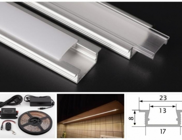 LEDmaster Prémium Vízálló hideg fehér 60 LED/méteres LED szalag szett, konyhapult ...