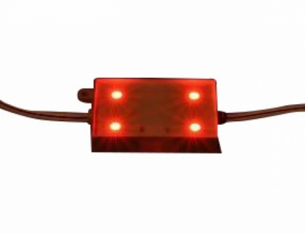 LEDmaster Prémium 4 LED/db 12 V-os vízálló piros LED modul 
