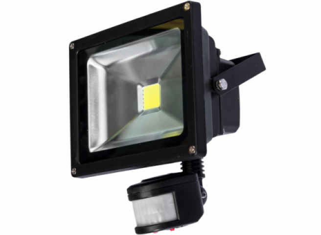 MasterLED Mozgásérzékelős led reflektor 50W hideg fehér 