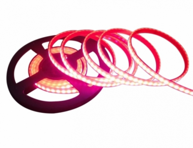 LEDmaster Prémium 120 LED/méteres 12V-os vízálló magenta színes szilikonos LED ...