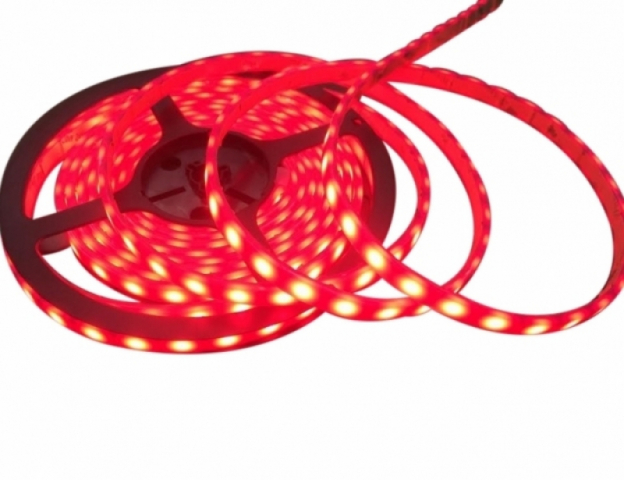 LEDmaster Prémium 120 LED/méteres 12V-os vízálló piros színes szilikonos LED szalag ...