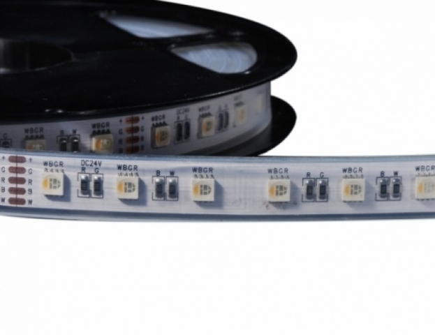 LEDmaster Prémium 60 LED/méteres 12 V-os vízálló RGB + meleg fehér 5050 LED szalag