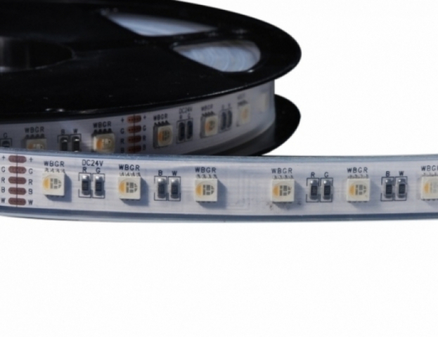 LEDmaster Prémium 60 LED/méteres 12 V-os vízálló RGB + natúr fehér 5050 LED szalag