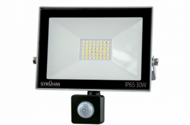 Strühm Kroma 30 W-os mogásérzékelős hidegfehér LED reflektor