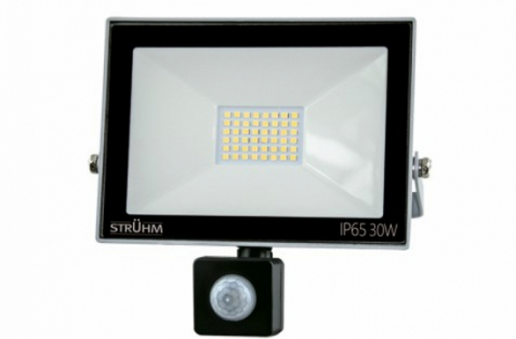 Strühm Kroma 30 W-os mogásérzékelős hidegfehér LED reflektor 