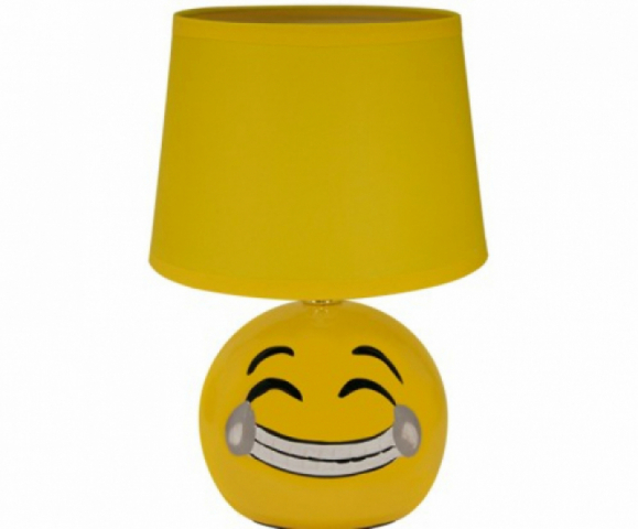 Strühm Emoji asztali lámpa sárga 