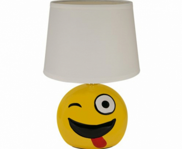 Strühm Emoji asztali lámpa fehér