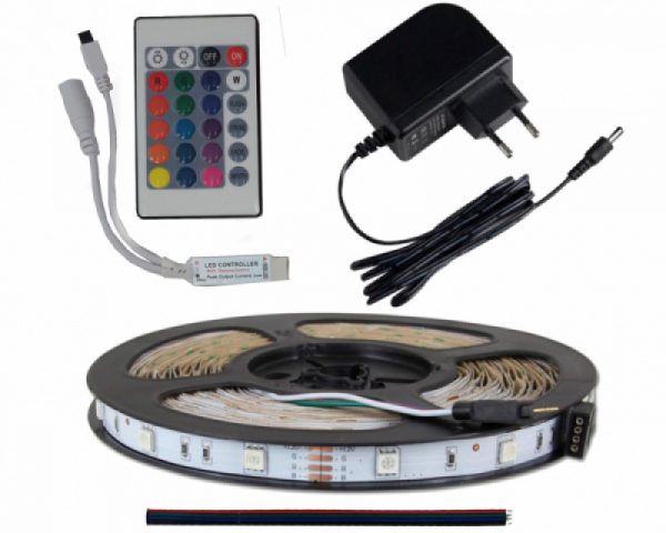 MasterLED Vízálló RGB 30 LED/méteres LED szalag szett 