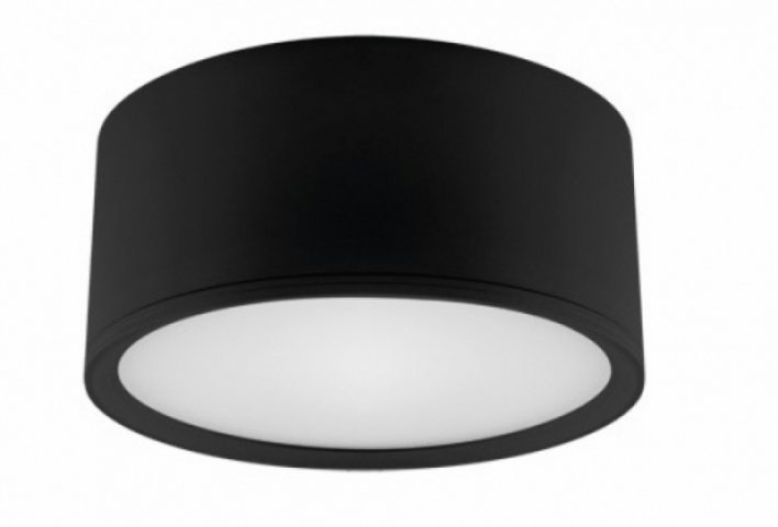 Strühm Rolen 15 W-os ø150 mm fekete színű kerek natúr fehér mennyezeti lámpa IP20-as ...
