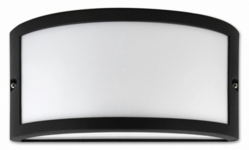 MasterLED Tola fekete kültéri oldalfali lámpatest, E27-es cserélhető fényforrással