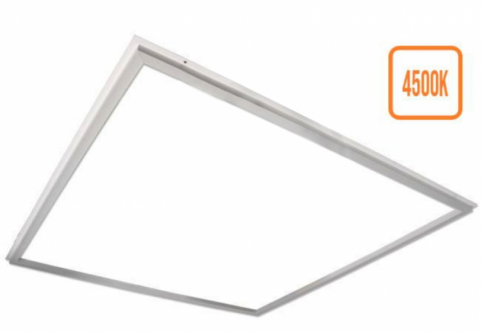 MasterLED Lumio 591 x 591 mm méretű négyzet alakú natúrfehér LEDpanel 