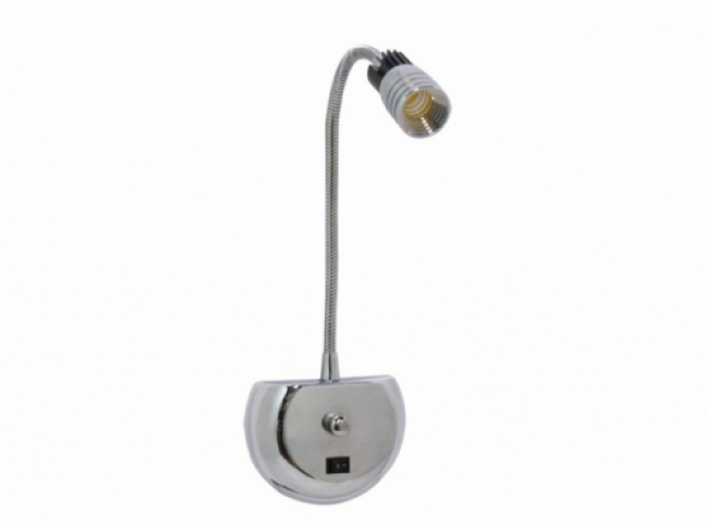 Strühm Florya-3 LED natúr fehér, króm fali lámpa 