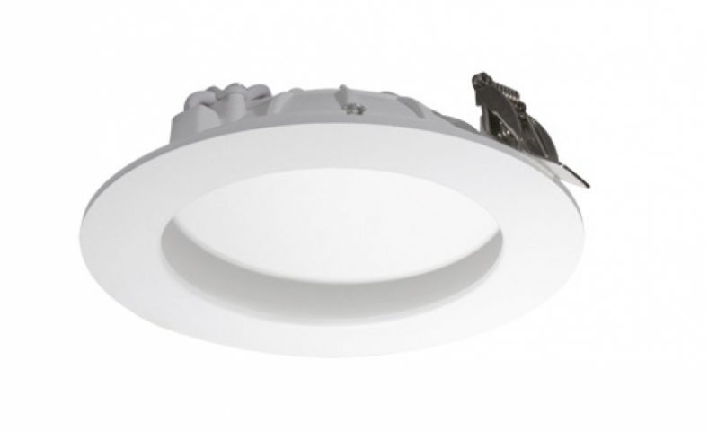 Strühm Cinder 9 W-os süllyesztett natúr fehér, fehér színű kör alakú LED-es mennyezetlámpa 