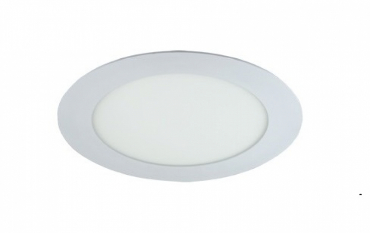 Strühm Slim 9 W-os süllyesztett meleg fehér, fehér színű kör alakú LED-es ...