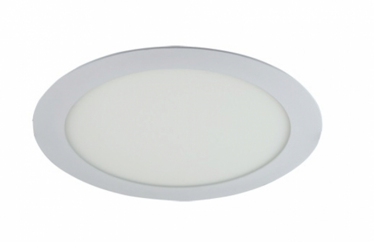 Strühm Slim 12 W-os süllyesztett hideg fehér, fehér színű kör alakú LED-es mennyezetlámpa