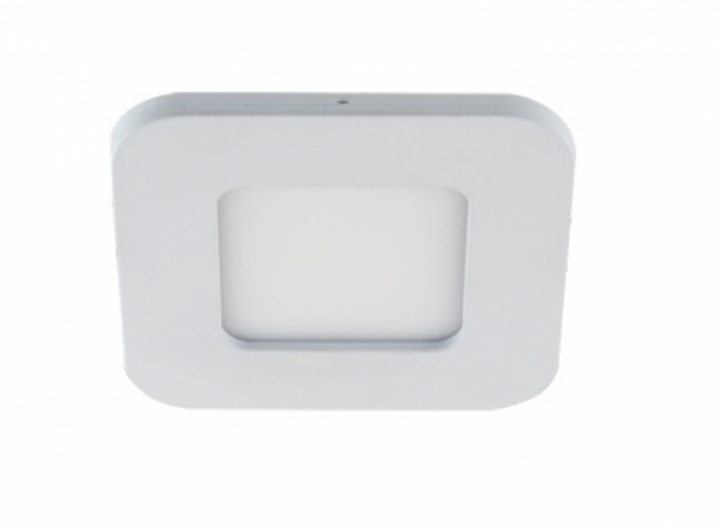 Strühm Slim Iron 3 W-os süllyesztett natúr fehér, fehér színű négyzet alakú LED-es ...