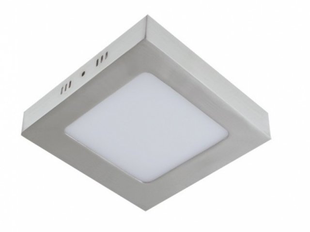 Strühm Martin 18 W-os falon kívüli natúr fehér, matt króm négyzet alakú LED-es mennyezetlámpa