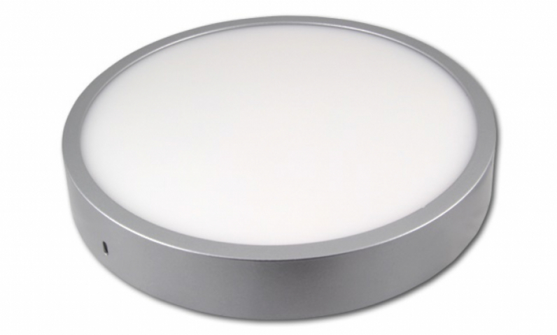 MasterLED Orto 24 W-os kerek natúr fehér, ezüst színű led panel