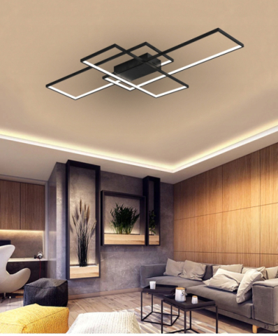 MasterLED Galaxis Pegaz 130 W-os, 105x50 cm fekete LED távirányítós mennyezeti lámpa
