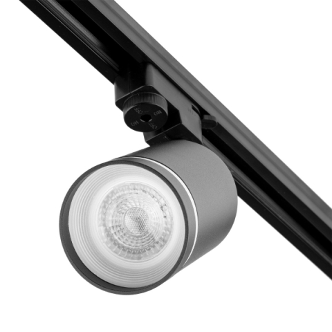 MasterLED Ring sínre szerelhető lámpa GU10-es foglalattal, matt fekete