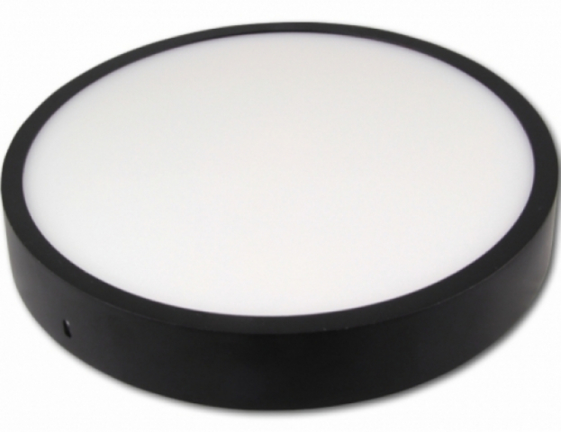 MasterLED Orto 24 W-os kerek natúr fehér, fekete színű led panel 