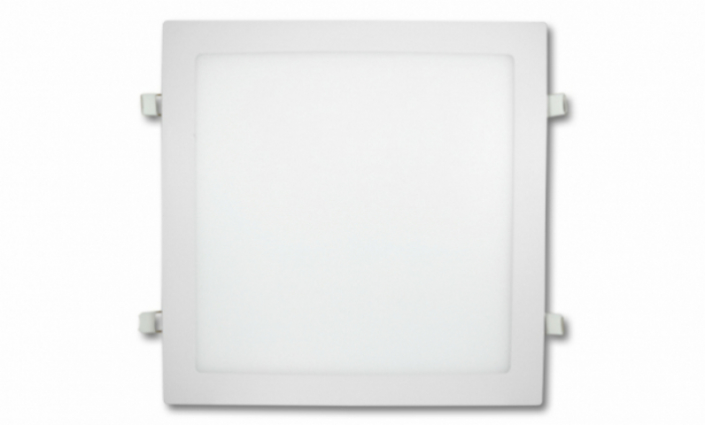 EcoLight 24 W-os süllyesztett natúr fehér, négyzet alakú LED-es mennyezetlámpa 