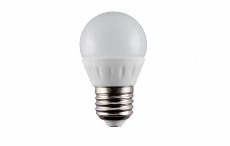 EcoLight E27-es foglalatú 10 W-os LED-es izzó natúr fehér kisgömb 