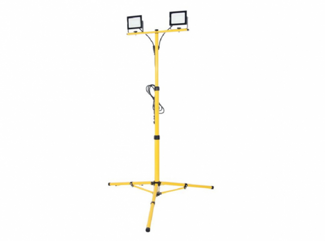 EcoLight 2x100 W-os netúrfehér LED reflektor, dupla állvány 