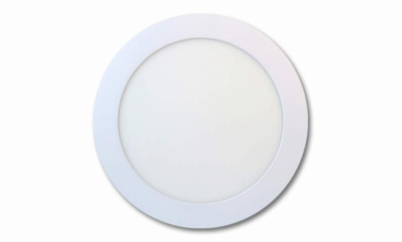 EcoLight 12 W-os falon kívüli natúr fehér, kör alakú LED-es mennyezetlámpa 