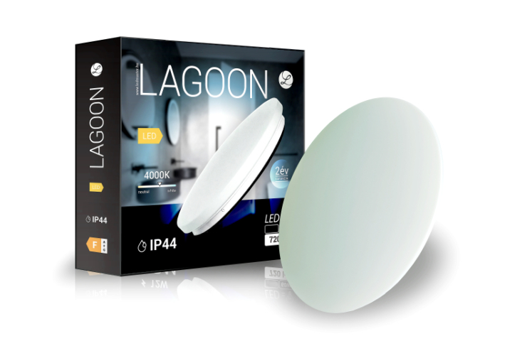 Lagoon 36 W-os ø350 mm kerek natúr fehér mennyezeti lámpa IP44-es védettségű 