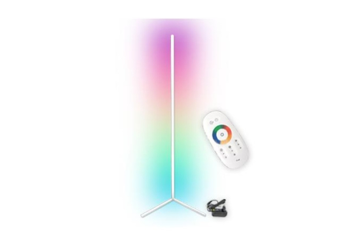 MasterLED Sarok RGB falmosófény 140 cm fehér színű kerettel