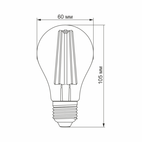 Videx Fito Filament szálas növénynevelő Led 8 W-os, E27-es foglalattal