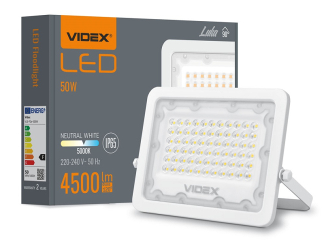 Videx Luka 50 W-os natúrfehér LED reflektor 