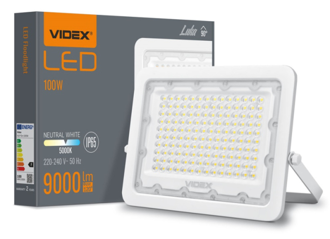 VIDEX F2E 100 W-OS NATÚRFEHÉR LED REFLEKTOR