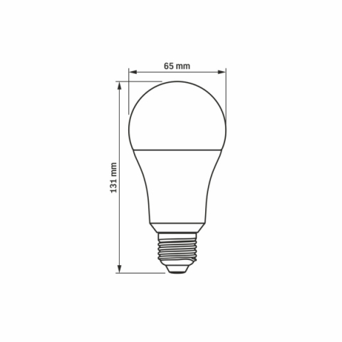 Videx Filamentszálas A65 LED izzó 15 W-os natúr fehér, E27-es foglalattal