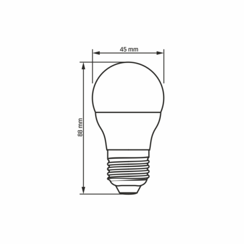 Videx C37 LED izzó 7 W-os natúr fehér, E27-es foglalattal