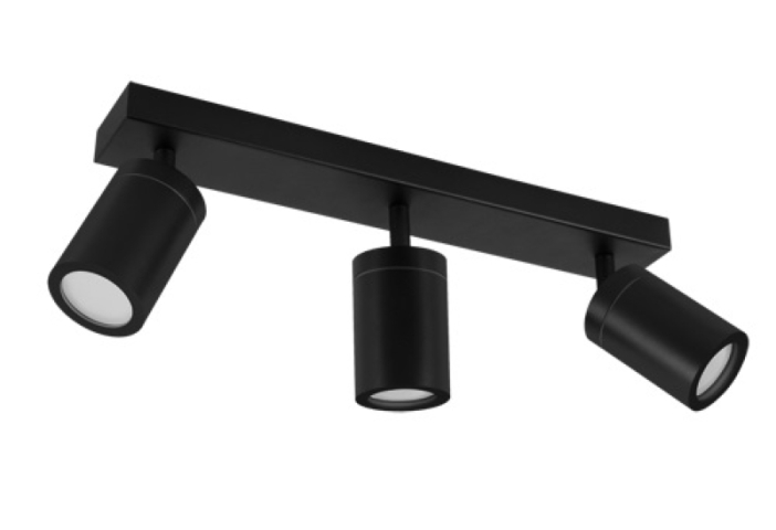 Strühm Tenor 3L fekete színű fürdőszobai lámpa GU10-es foglalattal 