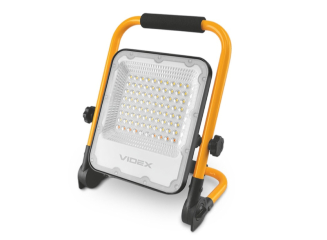 Videx F2e 50 W-os akkumlátoros natúrfehér LED reflektor