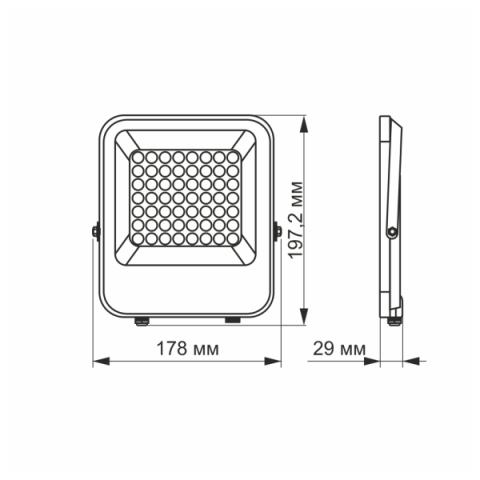 VIDEX F2 30 W-OS 5000K, 3 900LM, LED REFLEKTOR