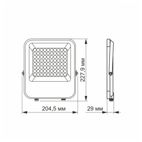 VIDEX F2 50 W-OS 5000K, 6 500LM, LED REFLEKTOR